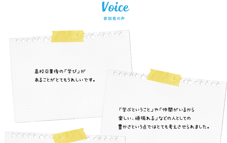 Voice 参加者の声